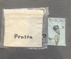 Suicaのペンギン 巾着 前髪クリップ ペンスタ