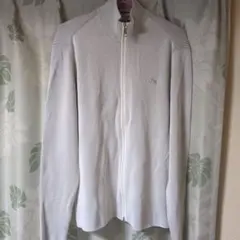LACOSTE ジップアップ ニット セーター