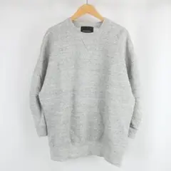 MICA&DEAL はめ込み 前V 霜降り 裏起毛 スウェット トレーナー