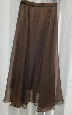 Te Chichi ブラウン フレアスカート フリーサイズ