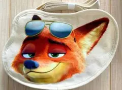 新品　ディズニー　東京ばな奈　ズートピア　ニック　フェイスショルダーバッグ