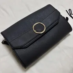 INGNI ブラック クラッチバッグ ショルダーバッグ