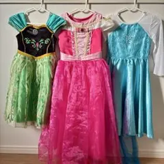 子供用プリンセス　ドレスセット（3着）