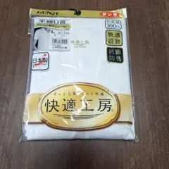 GUNZE 半袖U首シャツ Lサイズ ホワイト