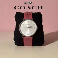 COACH アナログ時計 ピンク