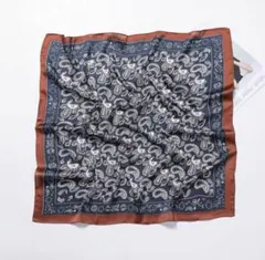 ペイズリー柄シルク風スカーフ