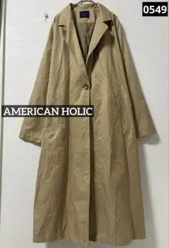 0549 AMERICAN HOLIC チェスターコート　ベージュ