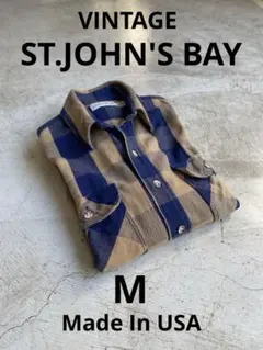 ビンテージ セントジョンズベイ ネルシャツ M BIGMAC ヘビーネル