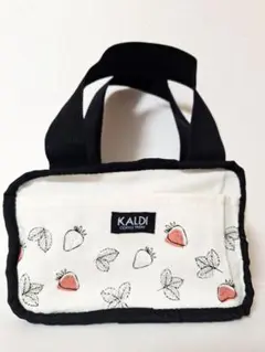 KALDI イチゴ柄 保冷バッグ