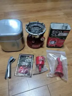 希少 新品 コールマン ツーバーナー コンロ ホワイト ガソリン 自動車