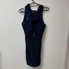 ネイビー ハイネック タイトドレス GL-12831