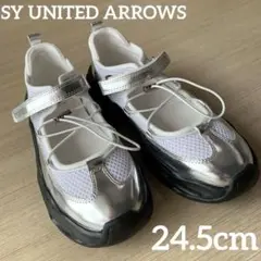SY UNITED ARROWS ＜SY＞レースアップベルクロ フラット50●↑