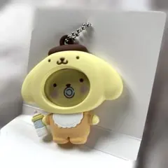 サンリオ＊フォトバッジ付きマスコット　ベビーポムポムプリン