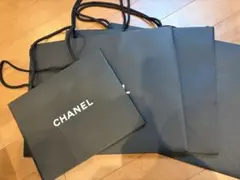 CHANEL ブラックショップ袋 4枚セット