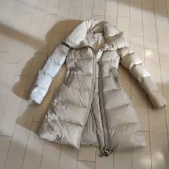 MONCLER アイボリー ロングダウンジャケット
