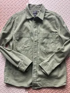 H&M オリーブグリーン ミリタリーシャツジャケットのサムネイル