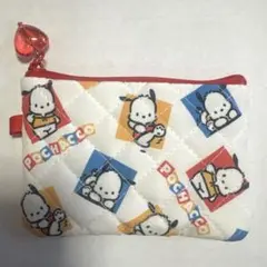 ポチャッコ　 シークレットミニフラットポーチ　キルティング