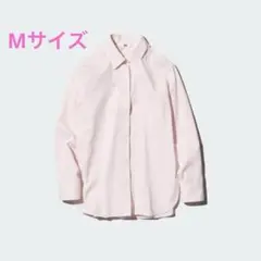 ★値下予定なし★UNIQLOユニクロ　コットンシャツ　ピンクMサイズ