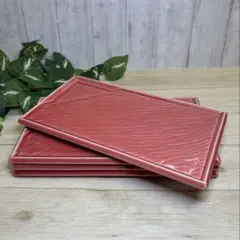 23cm餃子プレート朱微(4枚)のサムネイル