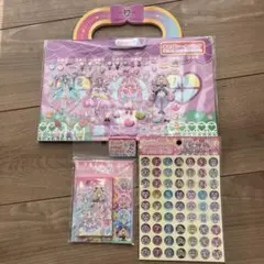 名探偵プリキュア　あそびシールバッグ　立体シール　3点セット売り