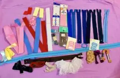 ハンドメイド 手芸材料 まとめ売り ファスナー 紐 レース