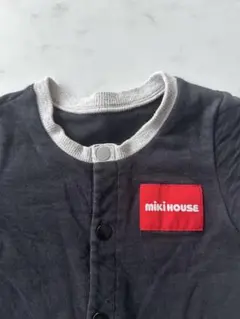 ミキハウス　ロンパース　黒色