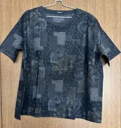 Nénet 半袖Tシャツ チュニック 黒のサムネイル