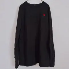 wildfable（ワイルドフェイブル）ブラック 長袖カットソー【XS】 薔薇