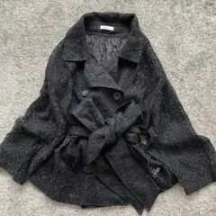 FRAY I.D レース ダブルボタン ジャケット ウエストリボン