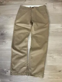 ベージュ チノパン ウエストポケット付き