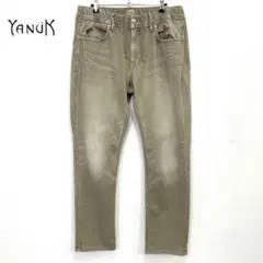 新品】YANUK テーパード イージー デニム パンツ M 72042381 - メルカリ