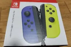 Joy-Con (L) (R) ブルー/ネオンイエロー 箱、破損あり