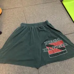 TOMMY HILFIGER ダークグリーン ショートパンツ　古着