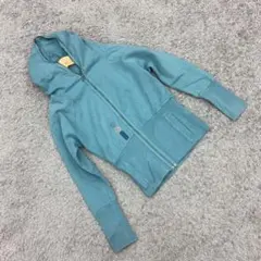 ✨CK✨カルバンクライン♡ロゴ入りジップパーカー♡ターコイズ(M)