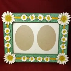 花の装飾　フォトフレーム　写真立て