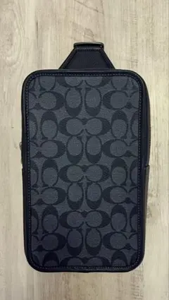 【美品】COACH ボディバッグ ダークグレー