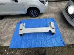 送料込み。旧型デリカD5 リアバンパー　チッピング塗装品 送料込み。新型デリカD5 リアバンパー チッピング塗装品