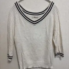 ⭐︎MISCH MASCH⭐︎ラメ入り白薄手ニットのサムネイル
