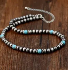 インディアン ネックレス ジュエリー ターコイズ風 アメカジ ナバホ族風