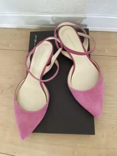 美品　vingttrois バックストラップパンプス