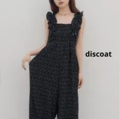 【新品未使用】umm. 肩フリルサロペット ブラック discoatのサムネイル