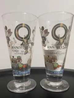 ディズニー　ディズニーホテル　9周年　記念　グラス 2個セット