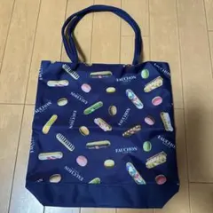 FAUCHON スイーツ柄 トートバッグ ネイビー