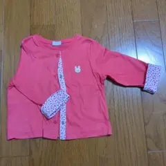 ミキハウス ピンク カーディガン