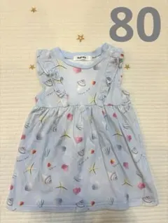 BEBE SLAPSLIP スラップスリップ　貝殻　フリル　ワンピース　80cmのサムネイル