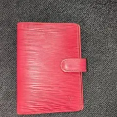 Louis Vuitton エピ　レザー　手帳カバー　赤