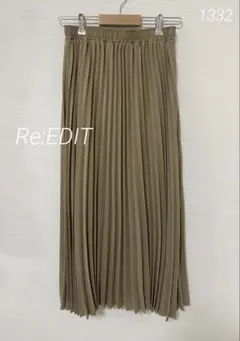 1332 Re:EDIT ロングプリーツスカート