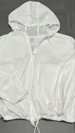 UNIQLO　セオリーコラボ　ポケッタブルUVカットオーバーサイズパーカ　白　M