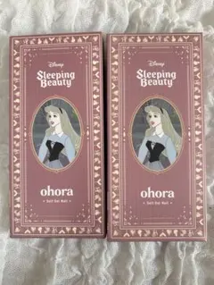【ohora×Disney】セミキュアジェルネイルシール（オーロラ姫）2セット