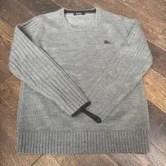 値下げ！BURBERRY BLACK LABEL グレー セーター